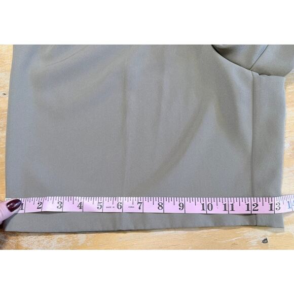 Top Flite by Spalding Long Pleated Golf Trouser Shorts Size 27 Cool Taupe Preppy - Picture 10 of 10